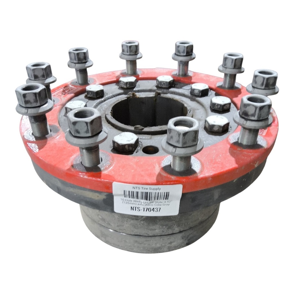 10-Hole Wedg-Lok OE Style, 4.92" (125mm) axle, Agco Corp Gray