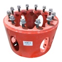 10 to 12-Hole 13.5"L FWD Spacer, Fendt/Agco Red