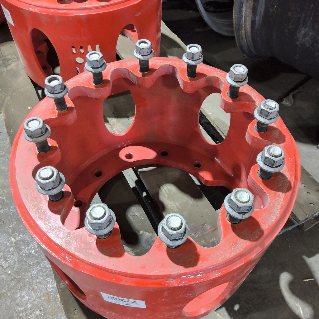 10 to 12-Hole 13.5"L FWD Spacer, Fendt/Agco Red