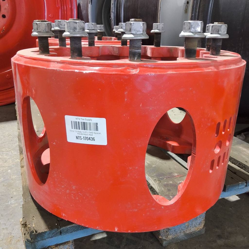 10 to 12-Hole 13.5"L FWD Spacer, Fendt/Agco Red
