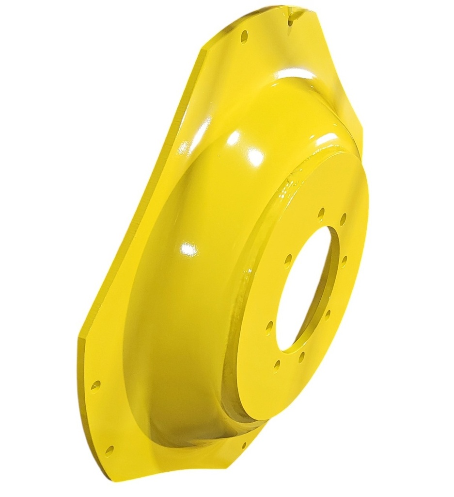 8-Hole Waffle Disc (Groups of 2 Bolts) Center for 38"-54" Rim, John Deere Yellow