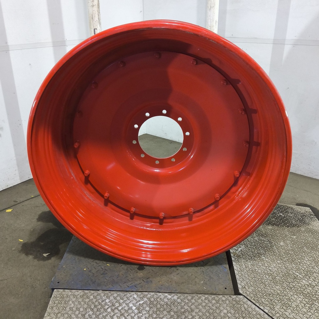 15"W x 50"D, Fendt/Agco Red 16-Hole Stub Disc , 3.25" Offset