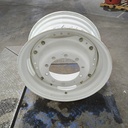 15"W x 30"D, Ford / New Holland White 12-Hole Waffle Wheel (Groups of 3 bolts) , 3.25" Offset