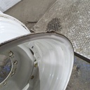 15"W x 30"D, Ford / New Holland White 12-Hole Waffle Wheel (Groups of 3 bolts) , 2.5" Offset