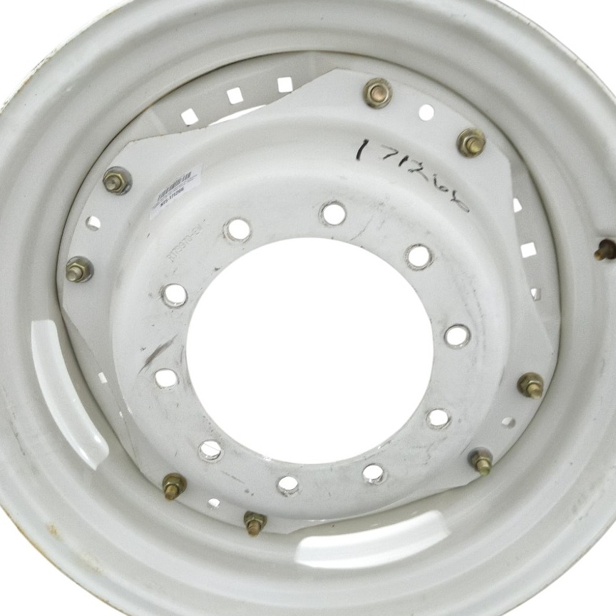 10-Hole Waffle Disc (Groups of 3 Bolts) Center for 28"-30" Rim, Ford / New Holland White