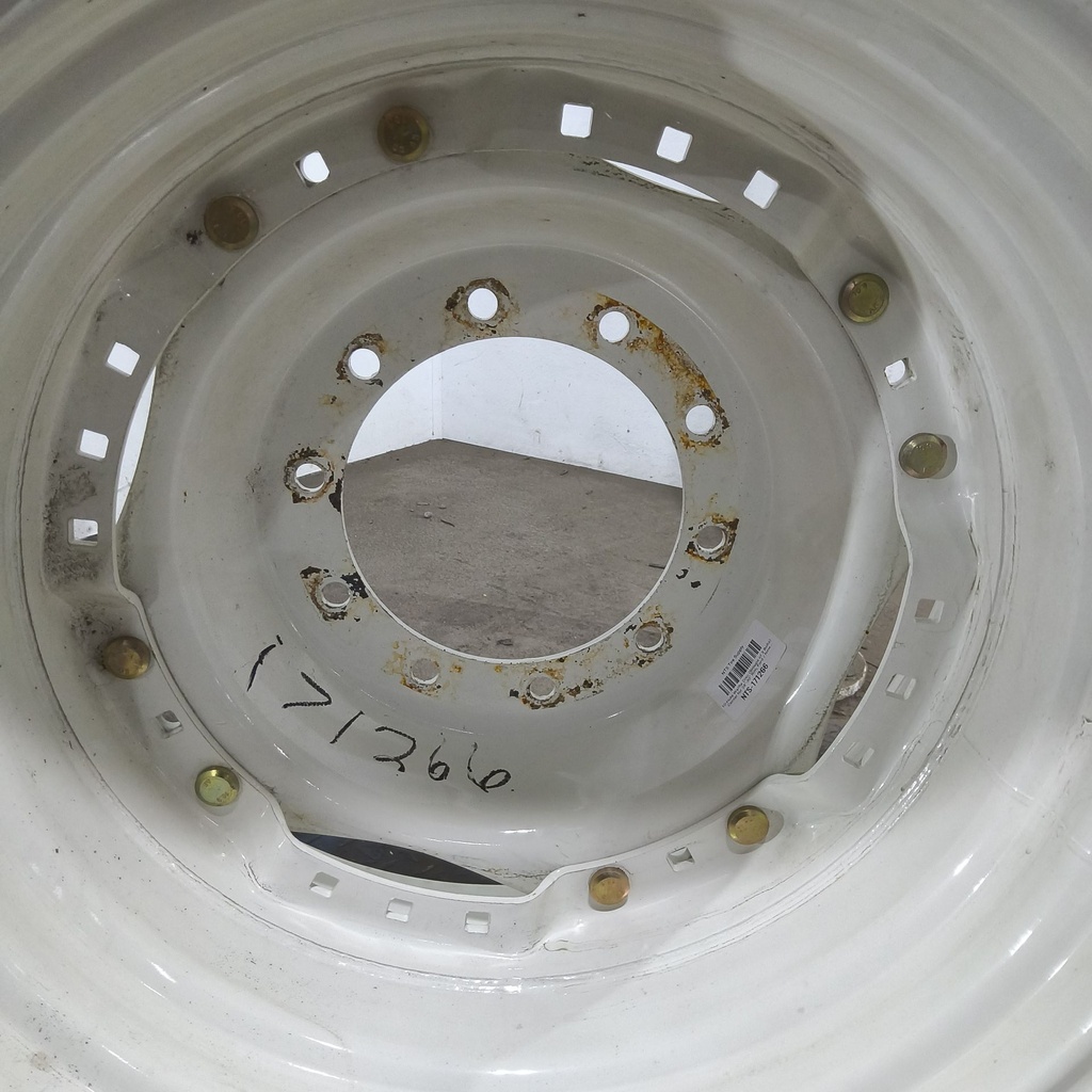 10-Hole Waffle Disc (Groups of 3 Bolts) Center for 28"-30" Rim, Ford / New Holland White