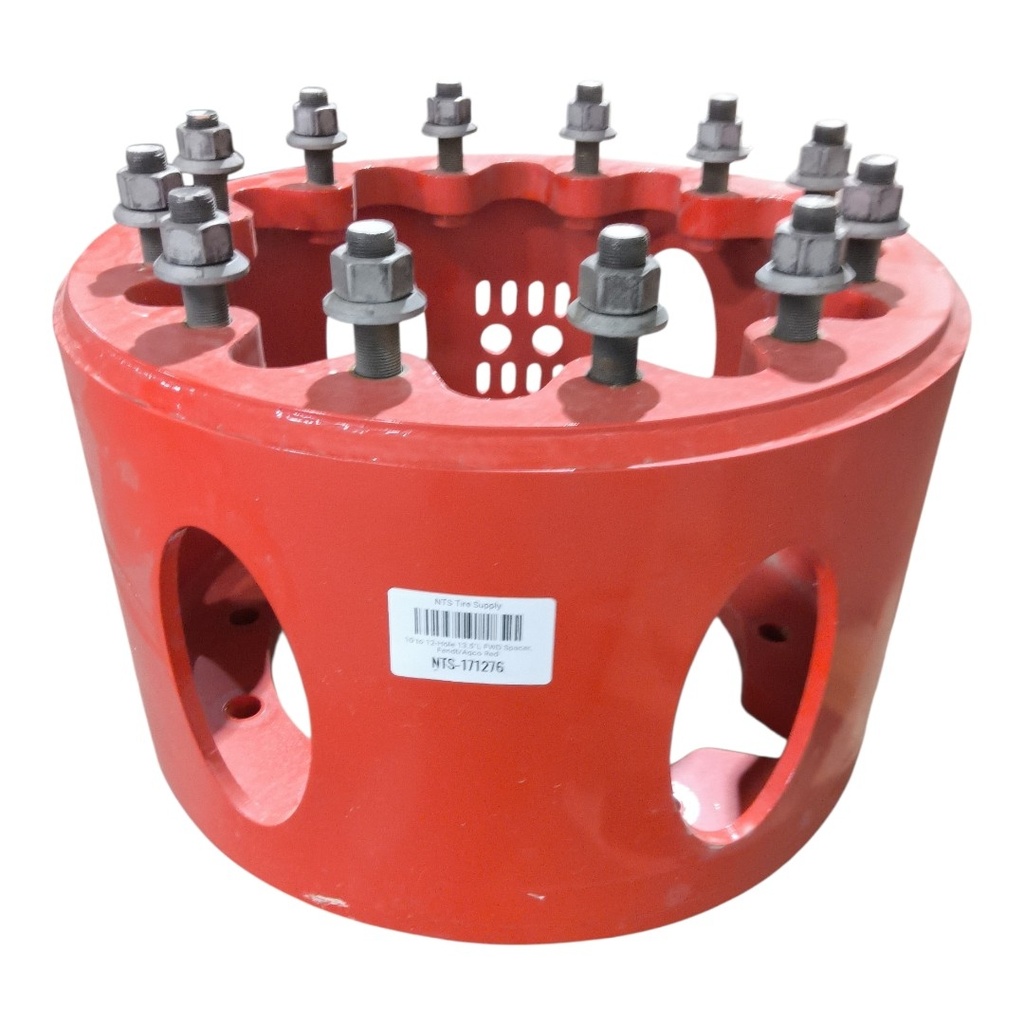 10 to 12-Hole 13.5"L FWD Spacer, Fendt/Agco Red