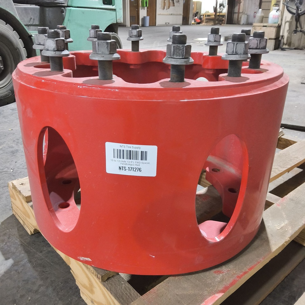 10 to 12-Hole 13.5"L FWD Spacer, Fendt/Agco Red