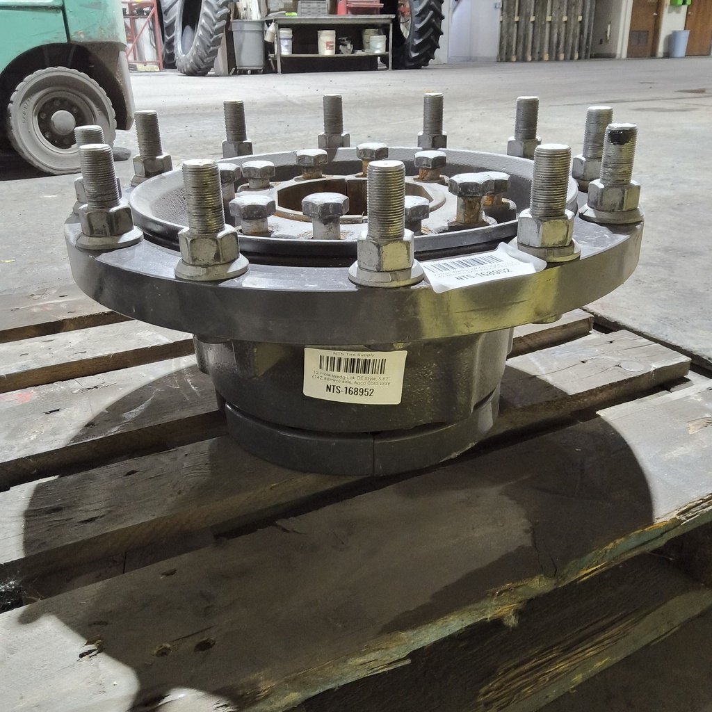 12-Hole Wedg-Lok OE Style, 5.62" (142.88mm) axle, Agco Corp Gray