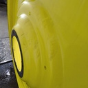12"W x 54"D, John Deere Yellow 10-Hole Formed Plate , -9.25" Offset