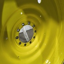 12"W x 54"D, John Deere Yellow 10-Hole Formed Plate , -9.25" Offset
