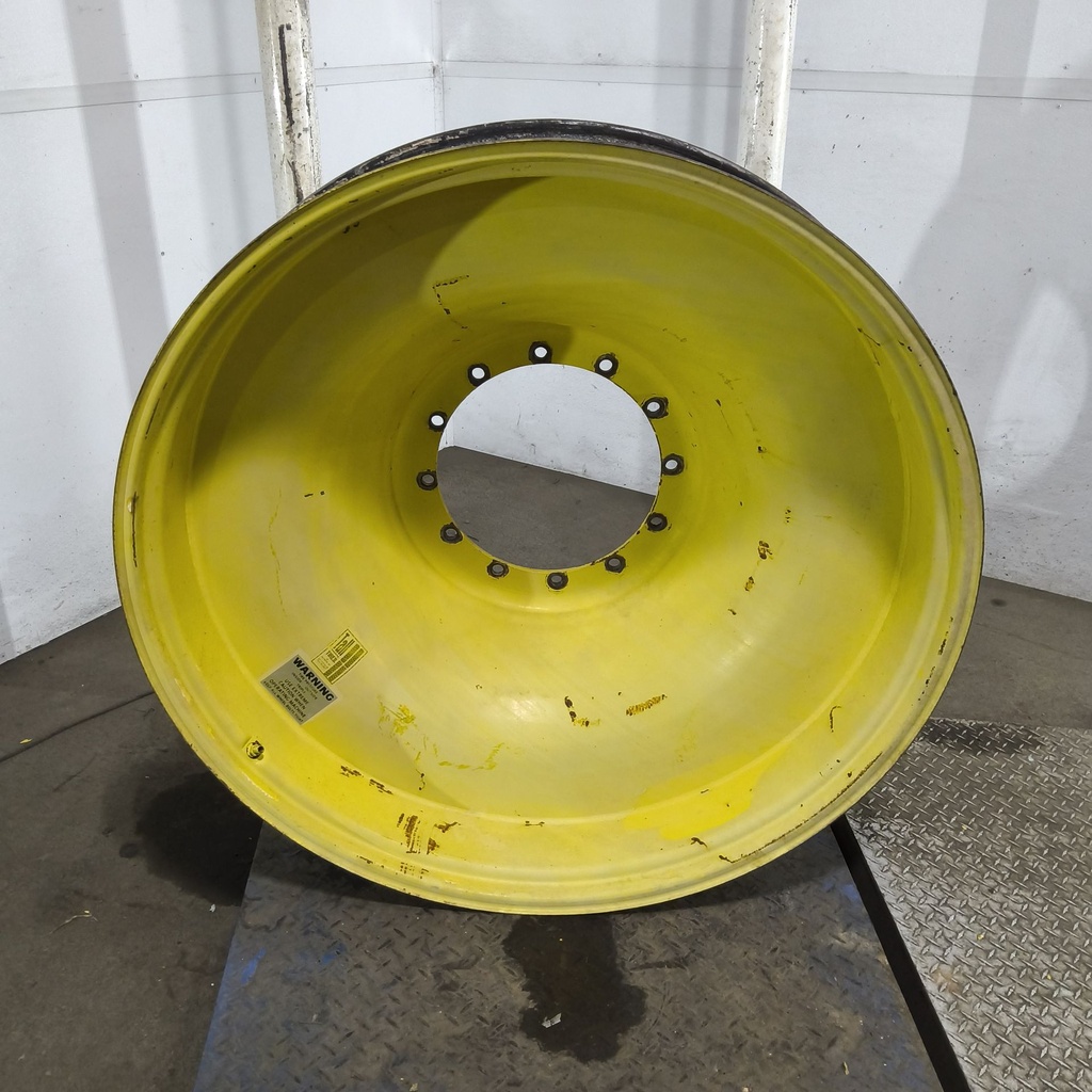 8"W x 44"D, John Deere Yellow 12-Hole Spun Disc , -13" Offset
