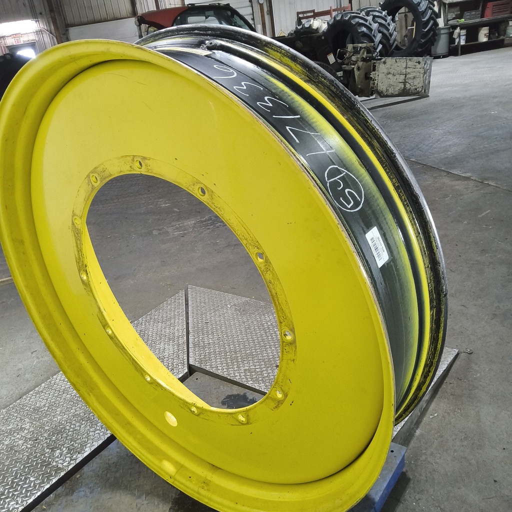 12"W x 54"D, John Deere Yellow 12-Hole Stub Disc , -3.25" Offset