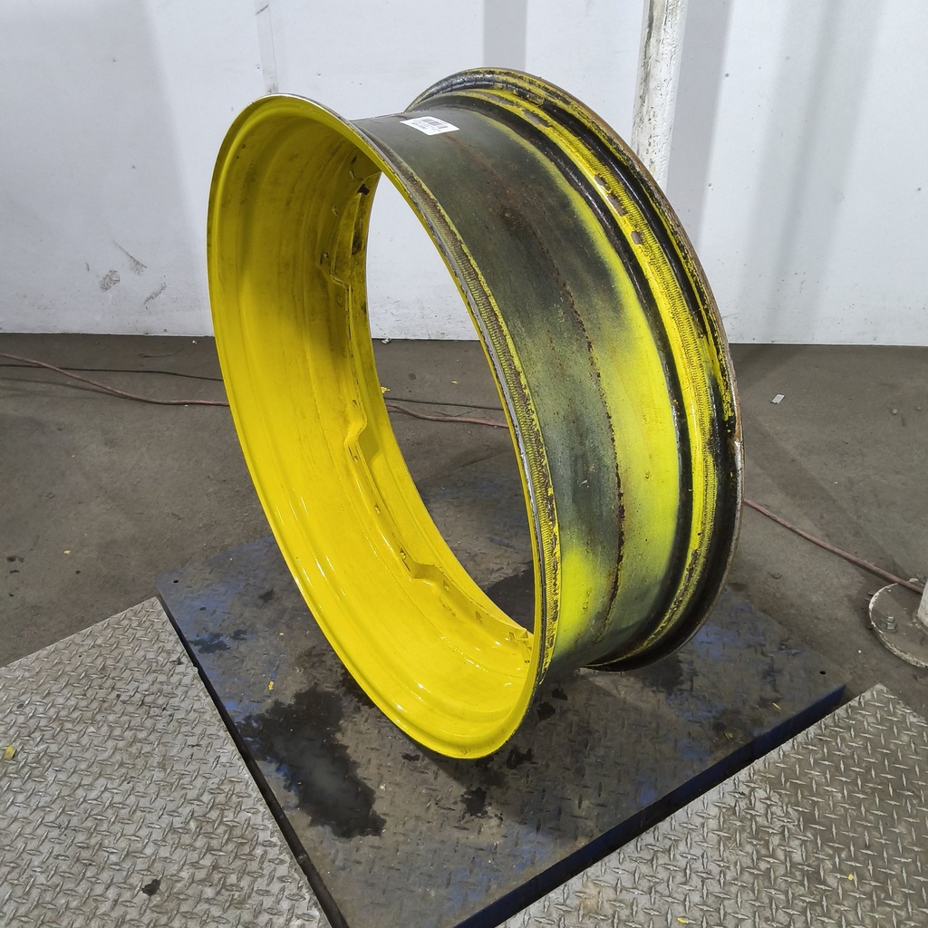12"W x 38"D, John Deere Yellow 12-Hole Waffle Wheel (Groups of 3 bolts)
