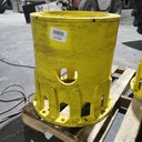 12 to 12-Hole 21.5"L Hub Extension, John Deere Yellow