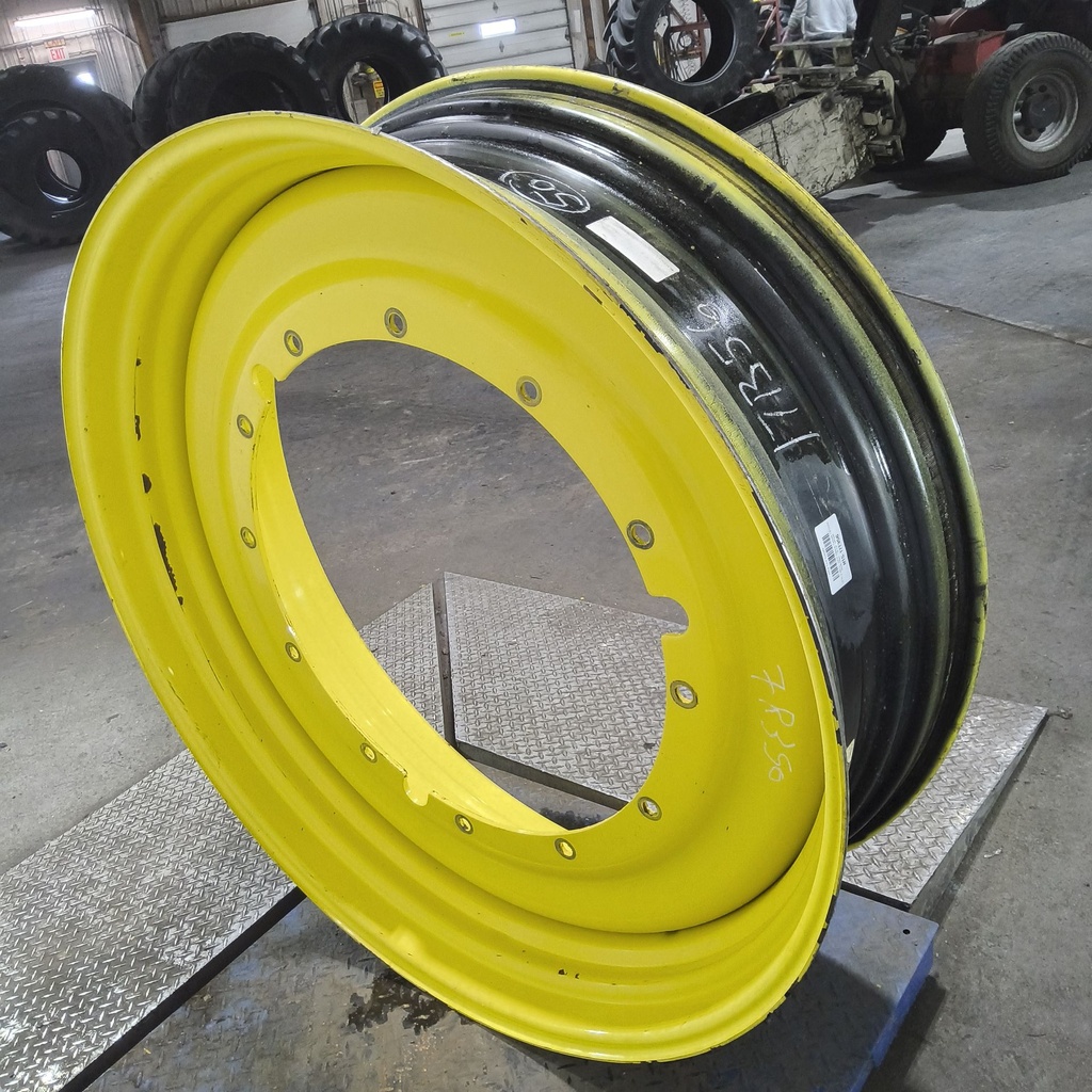 15"W x 50"D, John Deere Yellow 12-Hole Stub Disc , -3.12" Offset