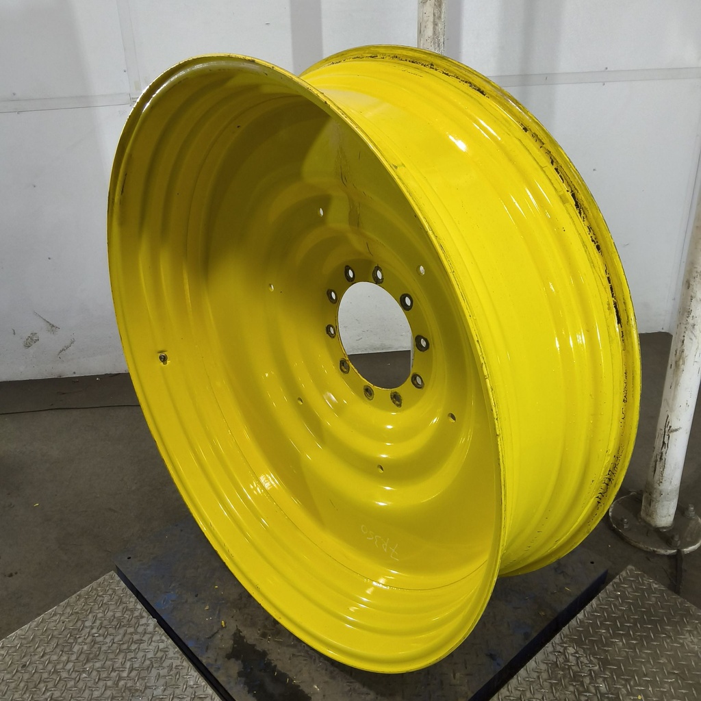 15"W x 50"D, John Deere Yellow 10-Hole Formed Plate , -6.75" Offset