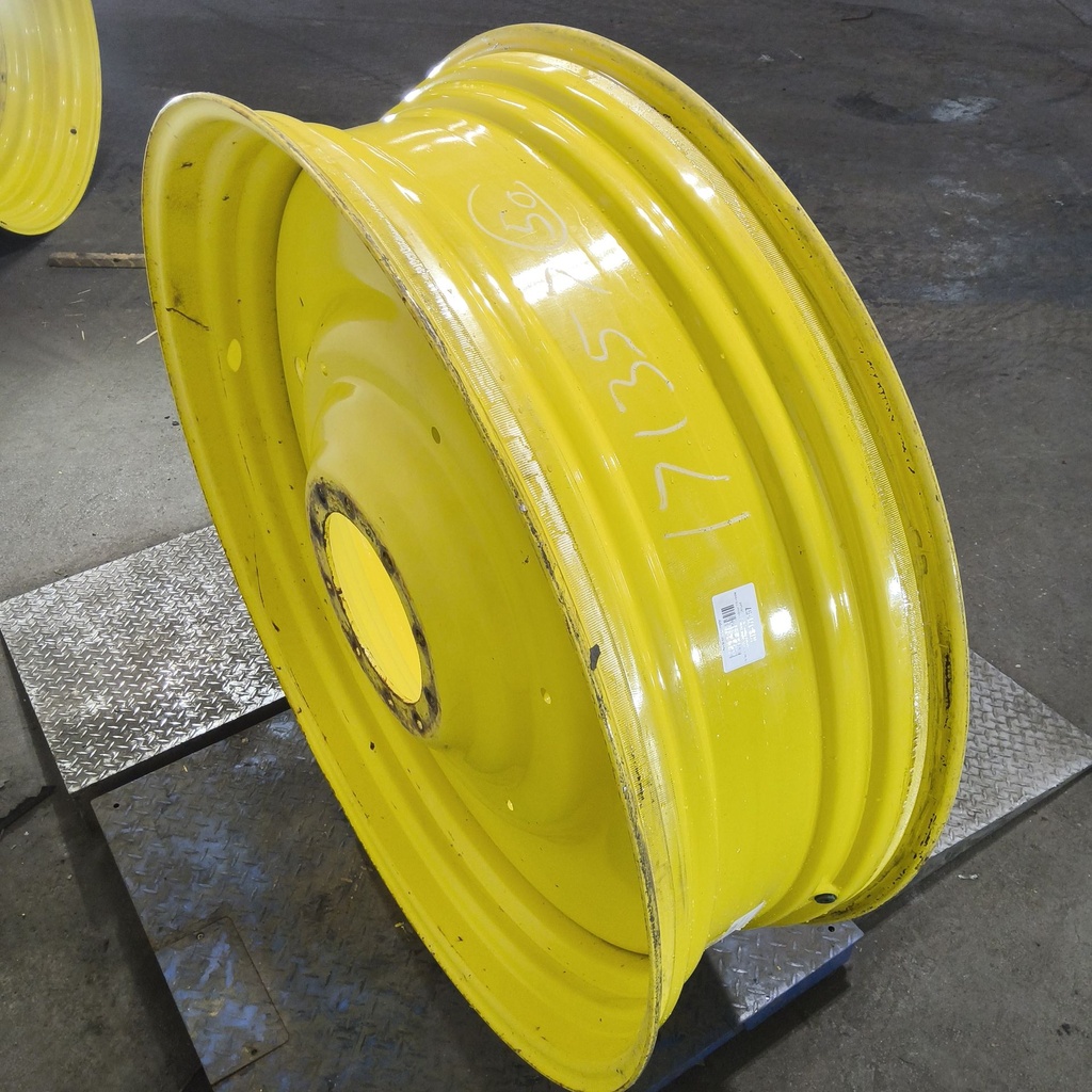 15"W x 50"D, John Deere Yellow 10-Hole Formed Plate , -6.75" Offset