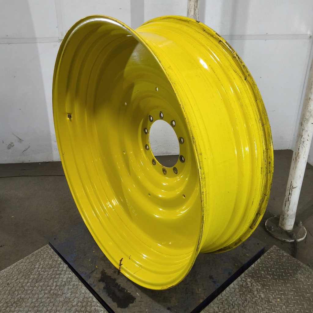 15"W x 50"D, John Deere Yellow 10-Hole Formed Plate , -6.75" Offset