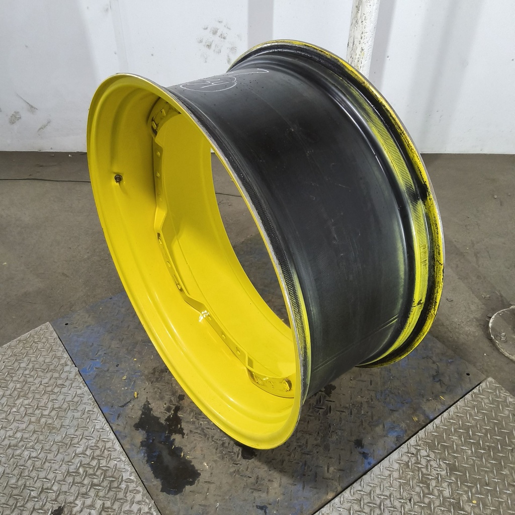 15"W x 34"D, John Deere Yellow 12-Hole Waffle Wheel (Groups of 3 bolts)