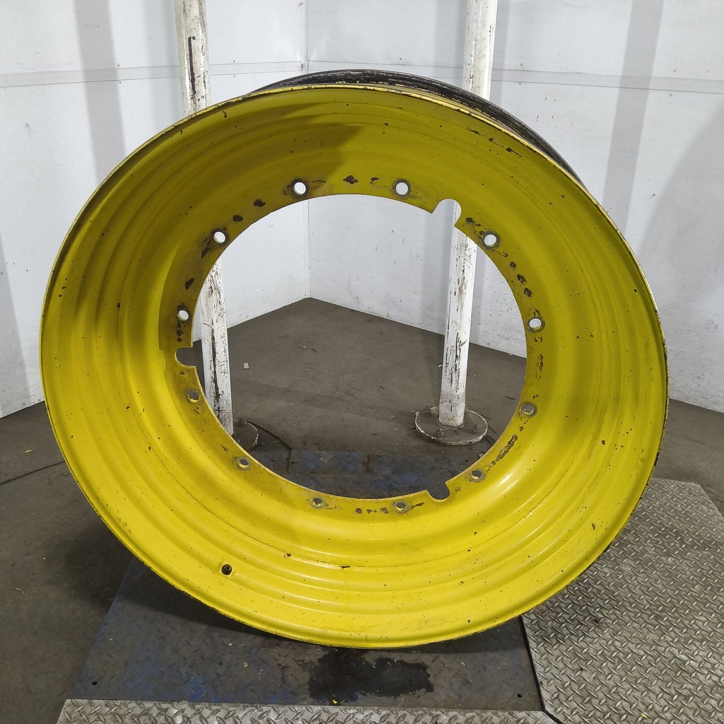 13"W x 46"D, John Deere Yellow 12-Hole Stub Disc , -3.25" Offset