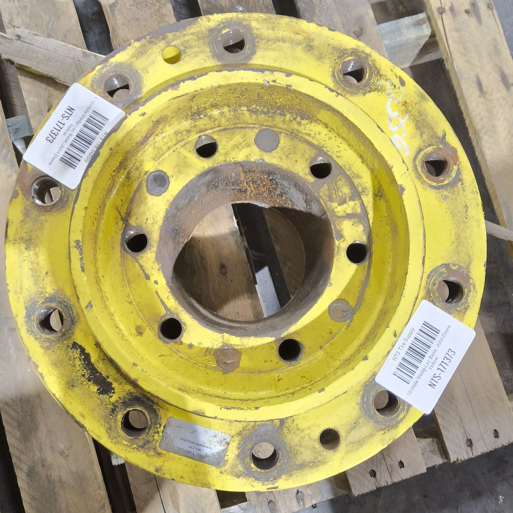 10-Hole Wedg-Loc Base, John Deere Yellow