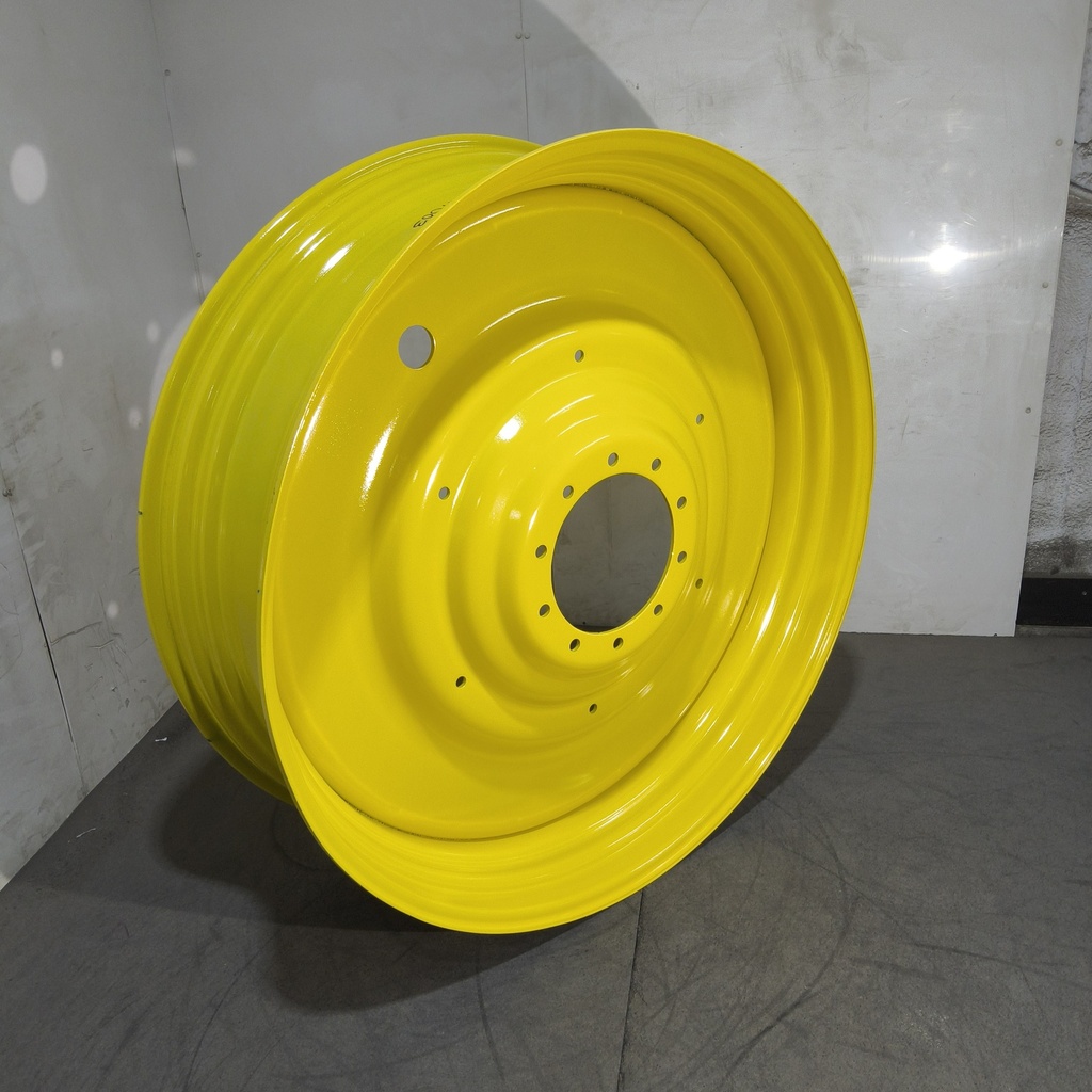 15"W x 50"D, John Deere Yellow 10-Hole Formed Plate , -6.75" Offset