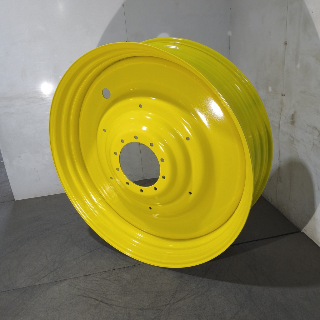15"W x 50"D, John Deere Yellow 10-Hole Formed Plate , -6.75" Offset