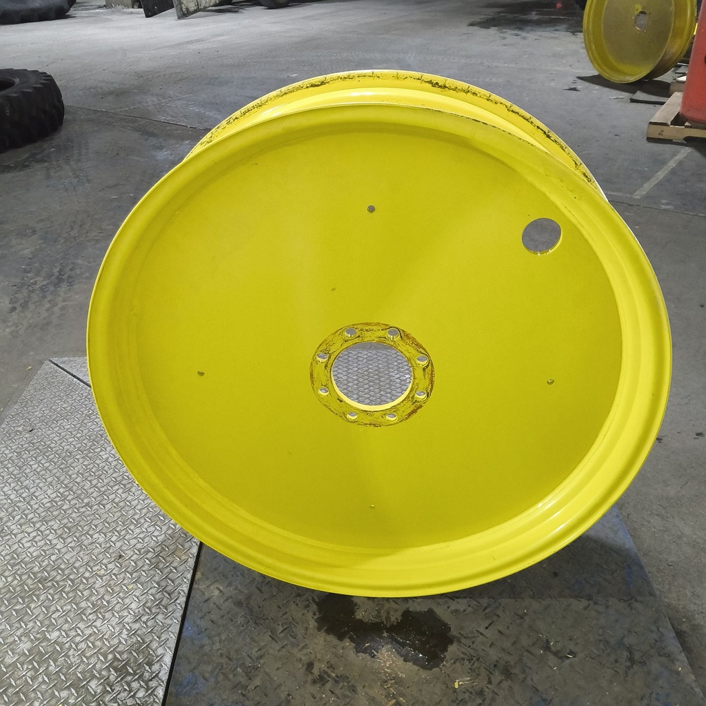 10"W x 38"D, John Deere Yellow 8-Hole Formed Plate Sprayer , -2.25" Offset