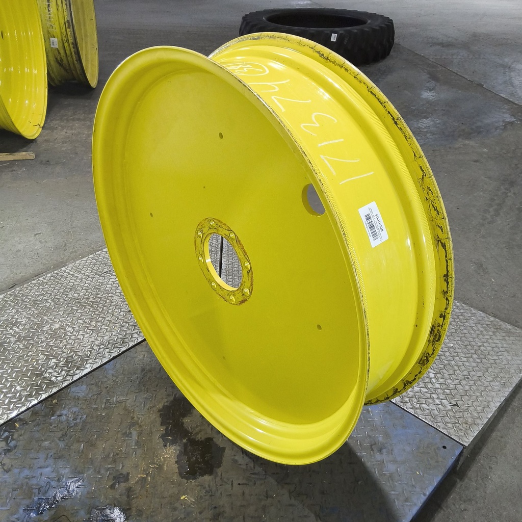 10"W x 38"D, John Deere Yellow 8-Hole Formed Plate Sprayer , -2.25" Offset