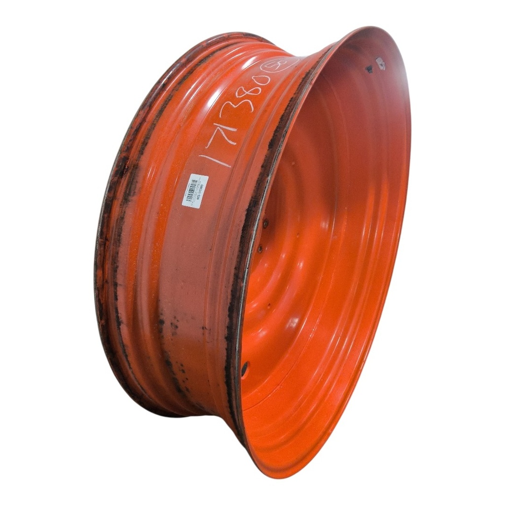15"W x 50"D, Vermeer Orange 10-Hole Formed Plate , -8.75" Offset