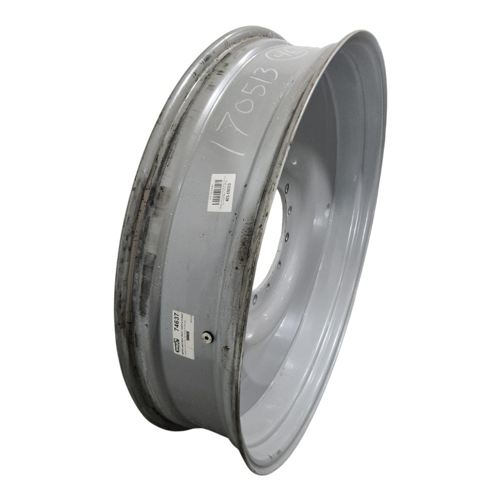 10"W x 46"D, Agco Corp Gray 12-Hole Formed Plate , -4.12" Offset