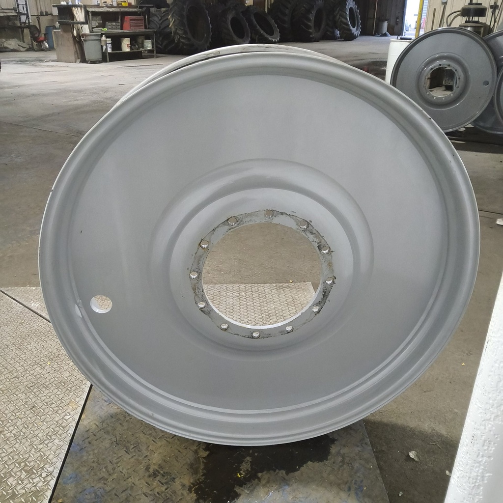 10"W x 46"D, Agco Corp Gray 12-Hole Formed Plate , -4.12" Offset