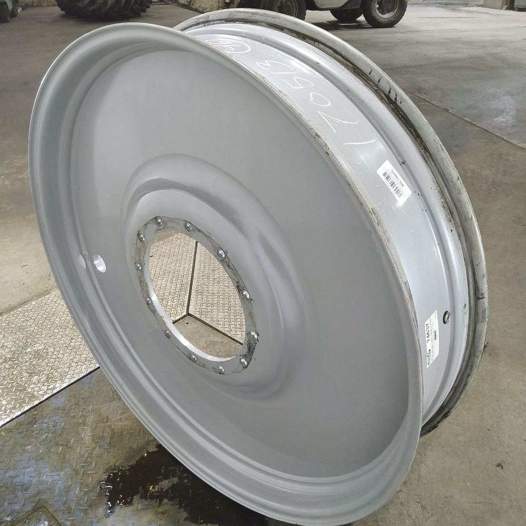 10"W x 46"D, Agco Corp Gray 12-Hole Formed Plate , -4.12" Offset