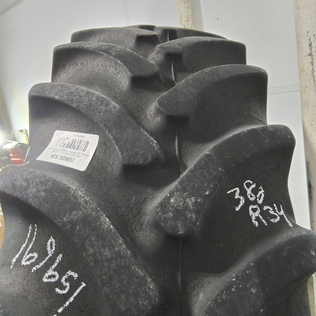 380/85R34 Firestone Radial All Traction FWD R-1 137A8/137B 50%