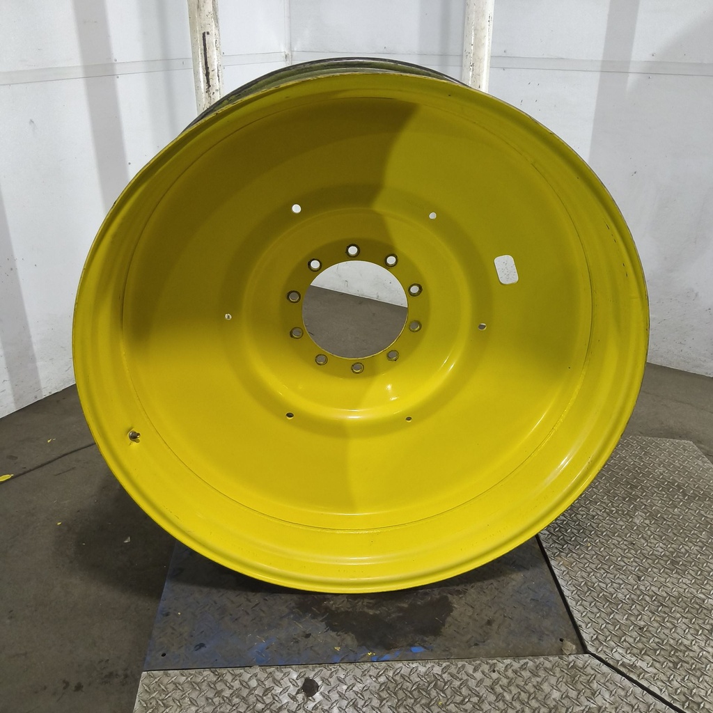 16"W x 46"D, John Deere Yellow 10-Hole Formed Plate , -6.88" Offset