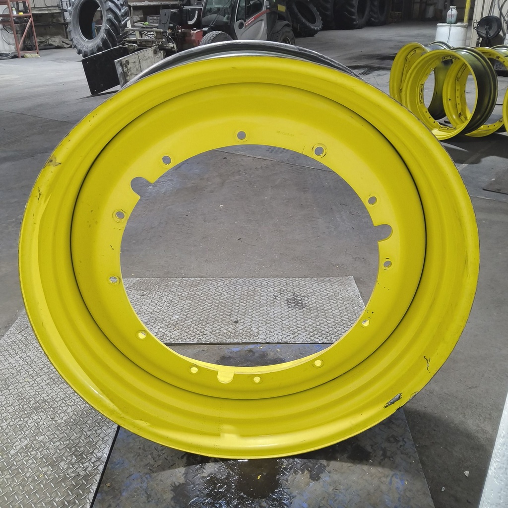 16"W x 46"D, John Deere Yellow 12-Hole Stub Disc , -3.25" Offset