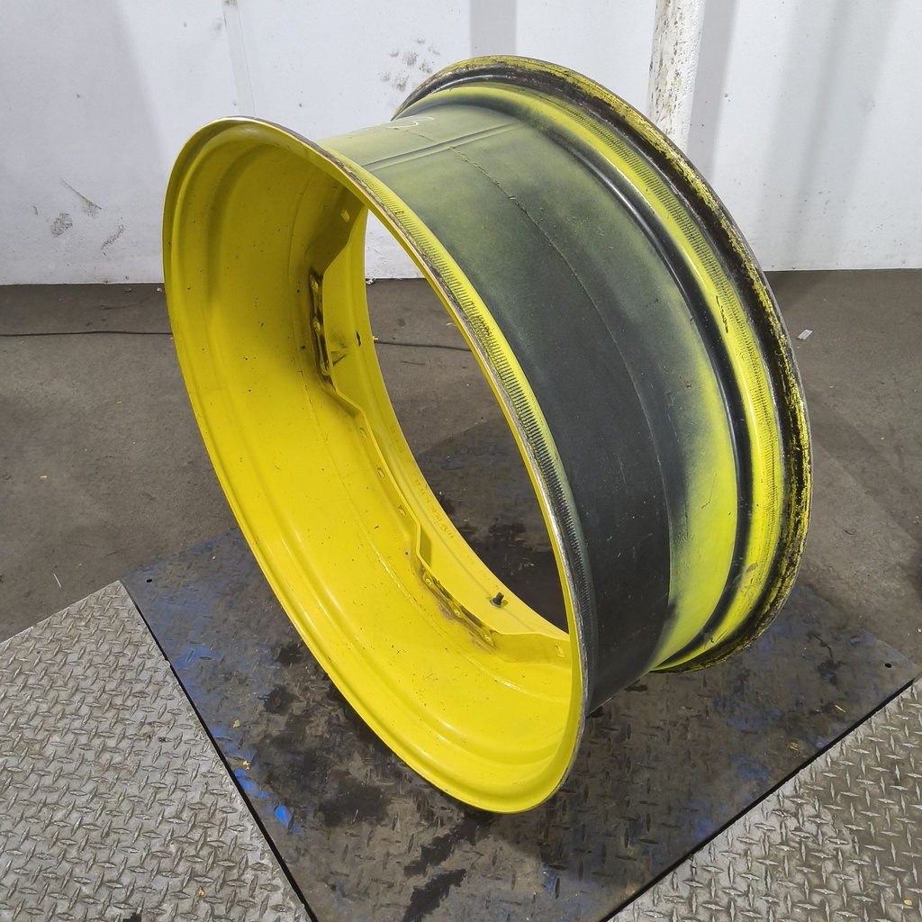 13"W x 34"D, John Deere Yellow 12-Hole Waffle Wheel (Groups of 3 bolts)