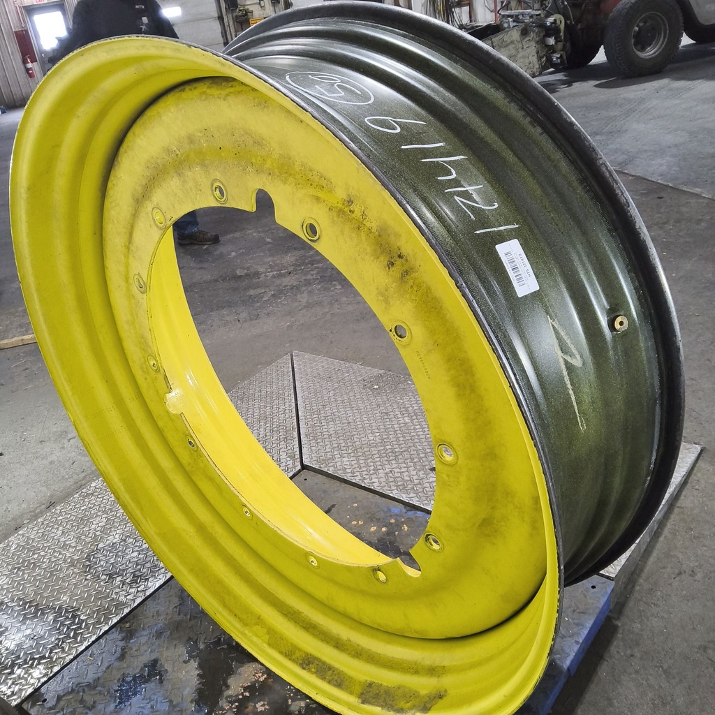 15"W x 50"D, John Deere Yellow 12-Hole Stub Disc , -3.12" Offset