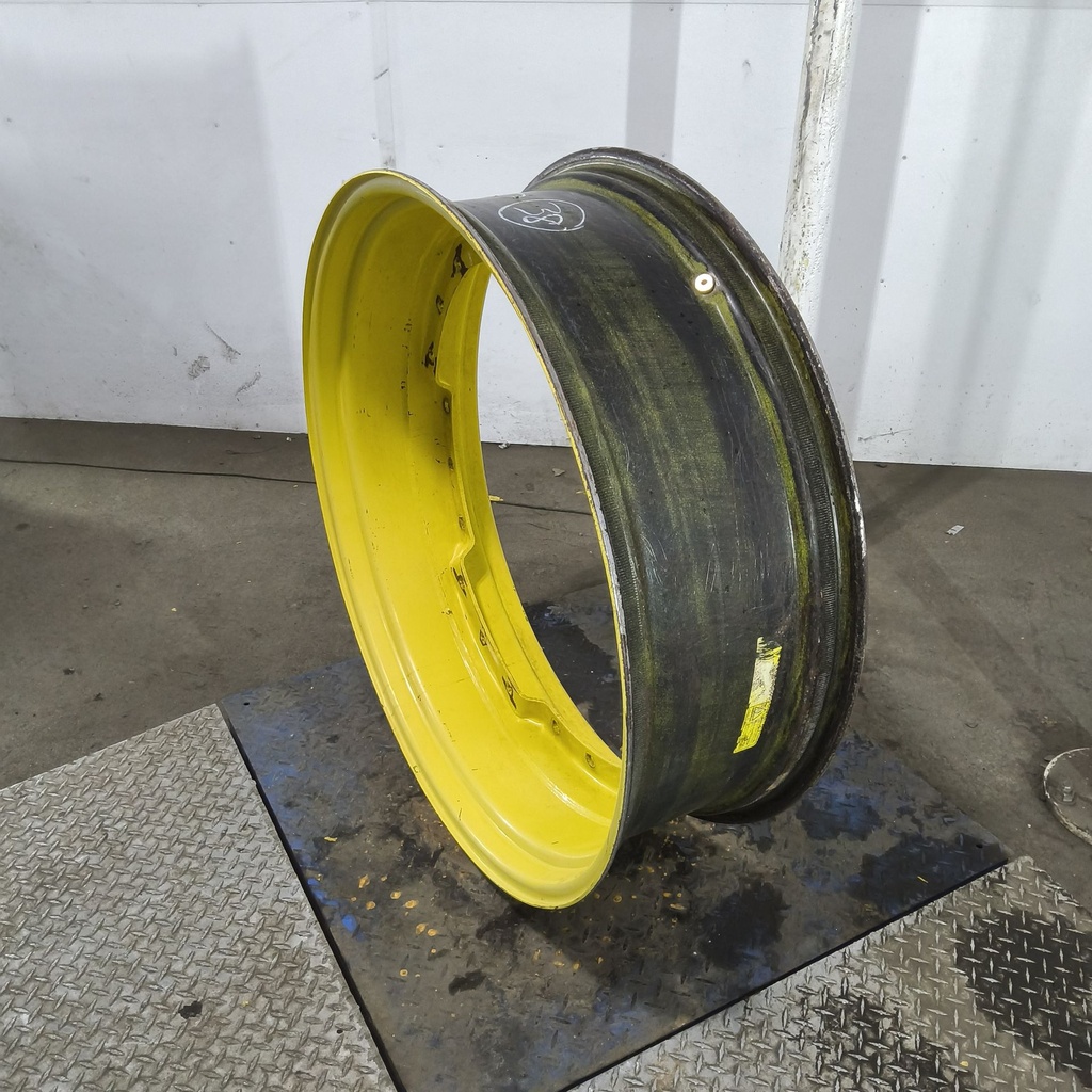 12"W x 38"D, John Deere Yellow 12-Hole Waffle Wheel (Groups of 3 bolts)