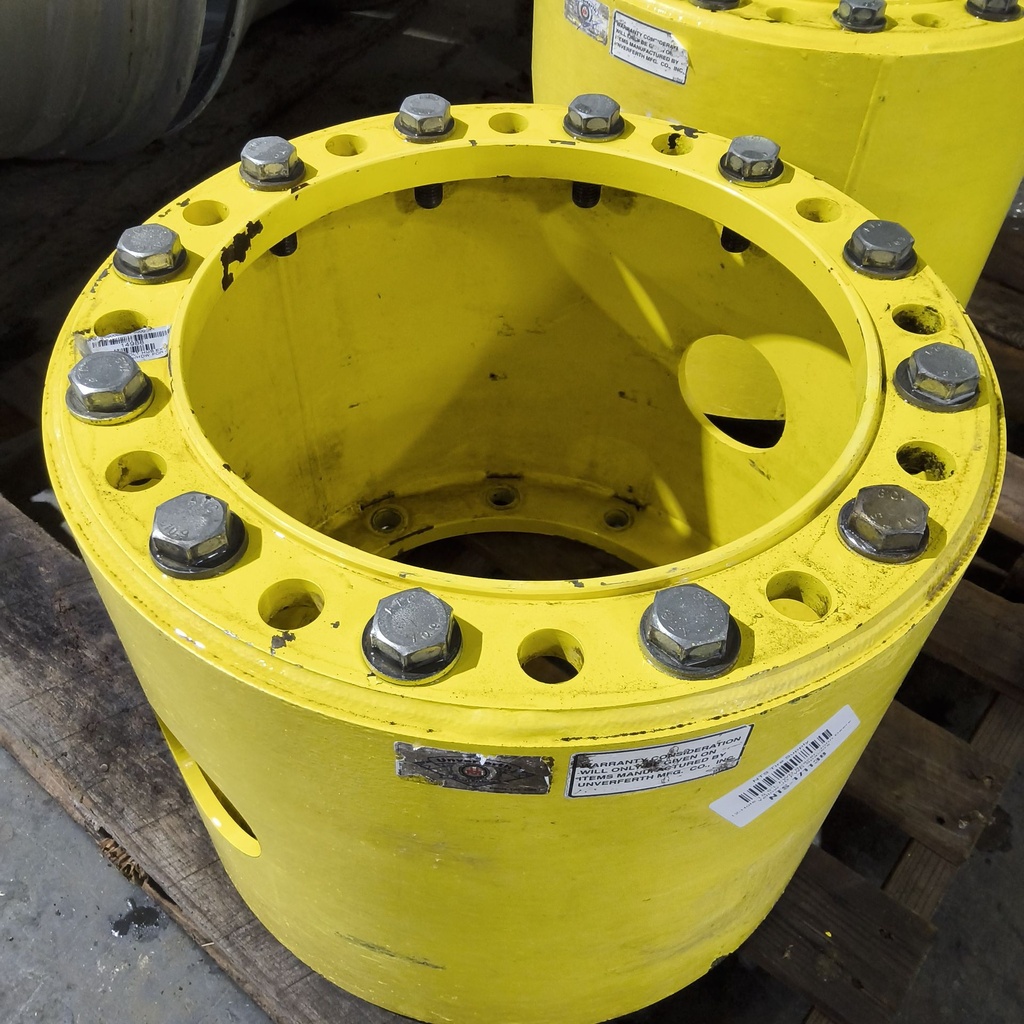 12-Hole 15.5"L FWD Spacer, John Deere Yellow JD FWD Spacers
