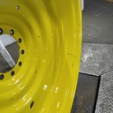 12"W x 54"D, John Deere Yellow 10-Hole Formed Plate , -9.25" Offset