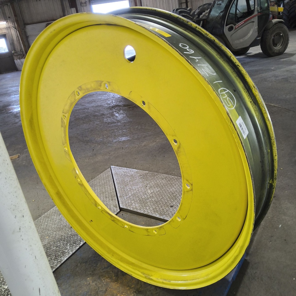10"W x 54"D, John Deere Yellow 12-Hole Stub Disc , -3.31" Offset