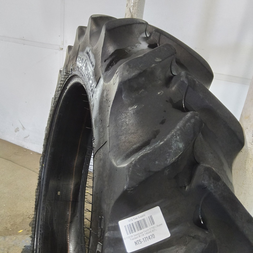 320/85R38 Goodyear Farm DT800 Super Traction R-1W 143A8 80%