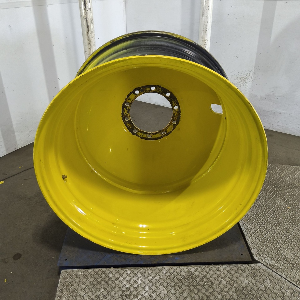 23"W x 38"D, John Deere Yellow 10-Hole Dolly Dual , -16.31" Offset