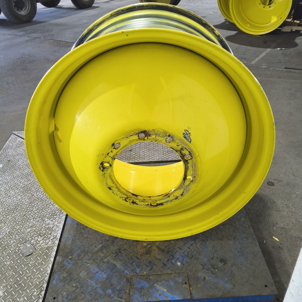 23"W x 38"D, John Deere Yellow 10-Hole Dolly Dual , -16.31" Offset