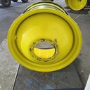 23"W x 38"D, John Deere Yellow 10-Hole Dolly Dual , -16.31" Offset