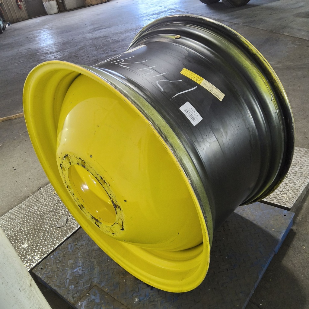 23"W x 38"D, John Deere Yellow 10-Hole Dolly Dual , -14.31" Offset