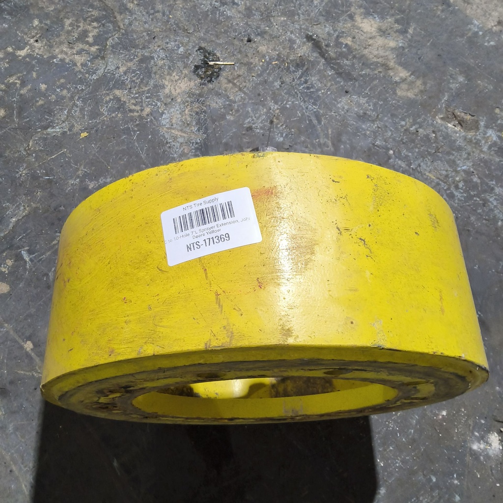 10 to 10-Hole 7"L Sprayer Extension, John Deere Yellow