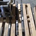 11.25"L Combine Frame Extension for Case-IH Combine 5000/6000/7000 Series / New Holland ("B" Prior 2016, Std 12/12 Spline Drive Shafts), Black